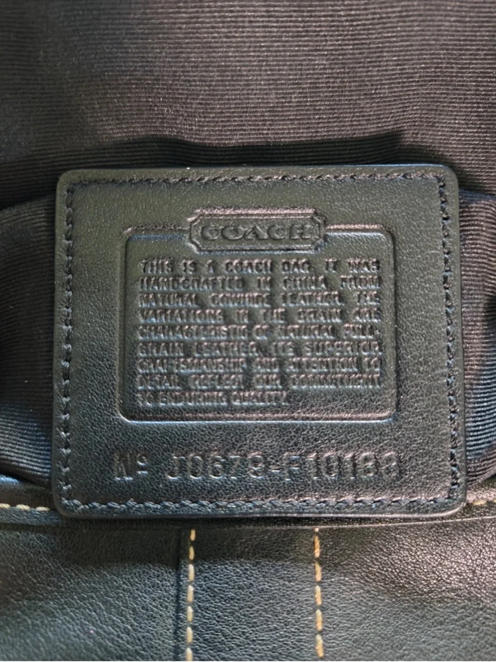 Coach F10188 Y2K SoHo Bag in Black Authentic - Picture 4 of 4